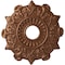Ekena Millwork Preston Ceiling Medallion (Fits Canopies up to 4"), 17 1/2"OD x 4"ID x 1"P, Polished Copper CM17PRPOS - alternate 1